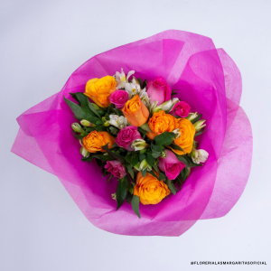 FLM-DM2025-R0003 Floreria Las Margaritas Guadalajara Jalisco Flores GDL Rappi Flores a domicilio Rosas Ramo de flores Ramo de rosas