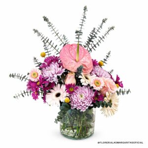 Primavera Ludica- Floreria Las Margaritas. 10 Mayo. Dia de las Madres. Flores. GDL. Guadalajara. Flores. Anturio. Gerberas. Margaritas. Arreglo floral